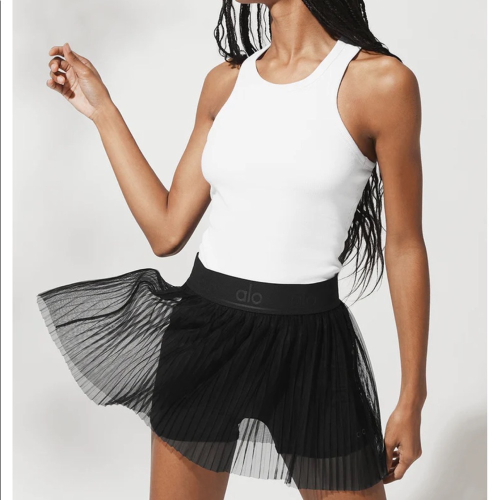 Alo Mesh flirty tennis skirt